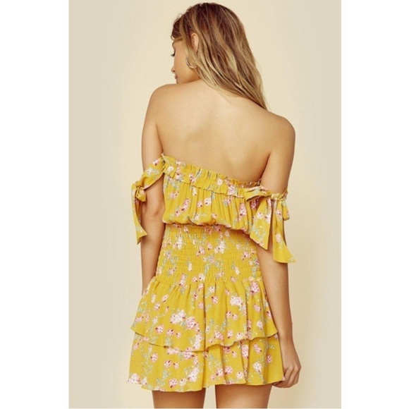 Blue Life Ballerina Romper Yellow Floral Medium - Picture 5 of 16